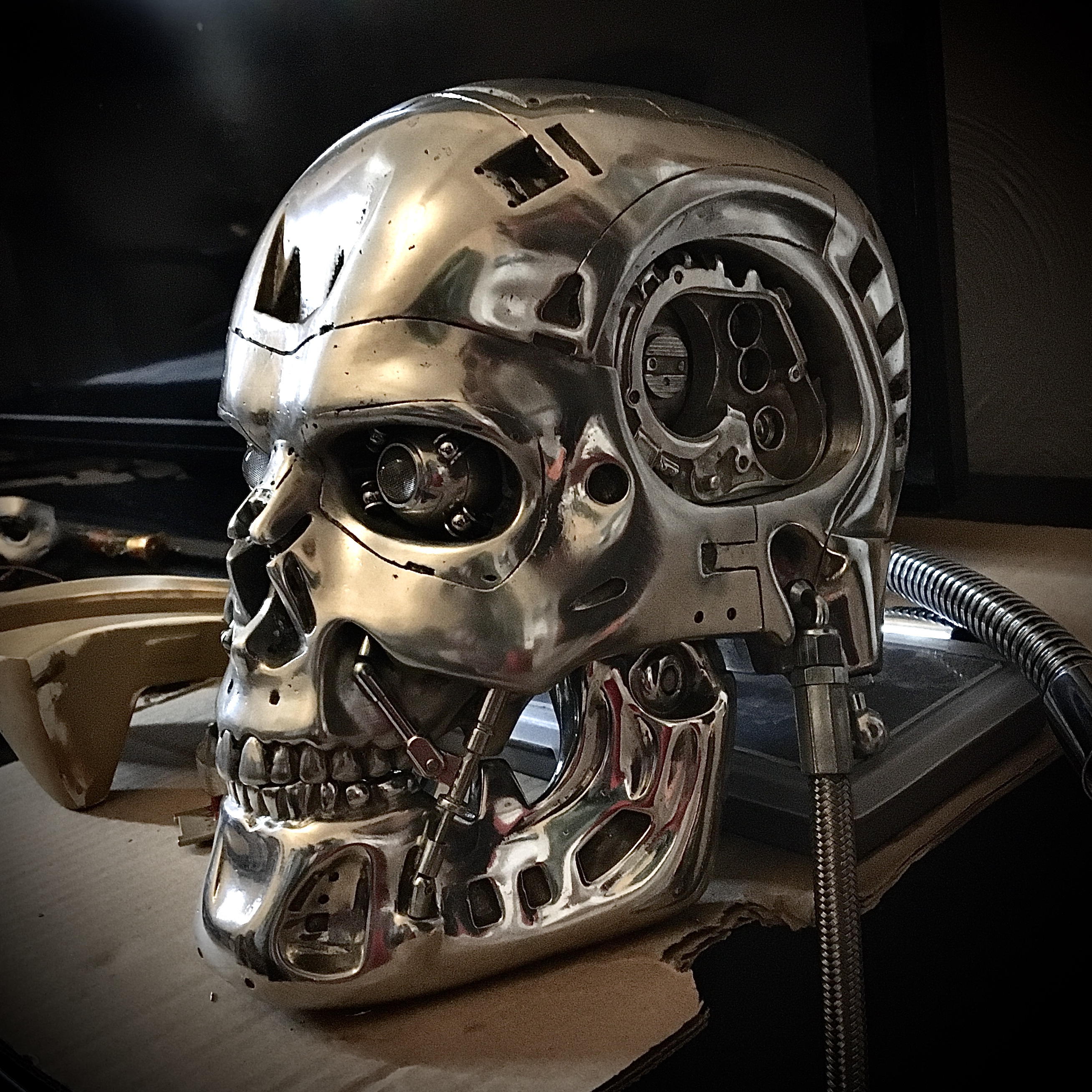 Solid Metal Terminator Pewter T-800 Bust Replica Prop (WIP), Page 12