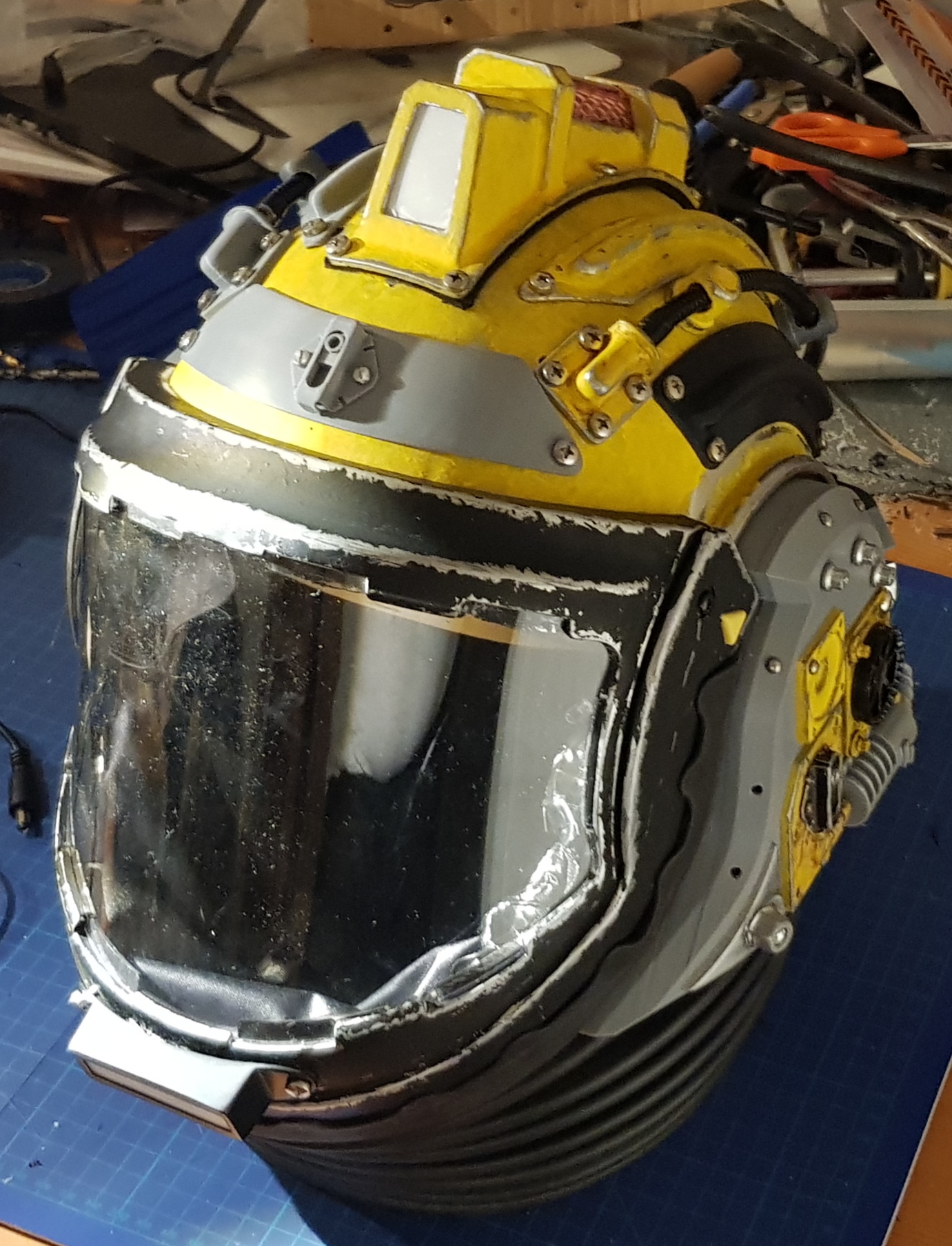 Doctor Who Yellow Space Helmet | RPF Costume and Prop Maker Community