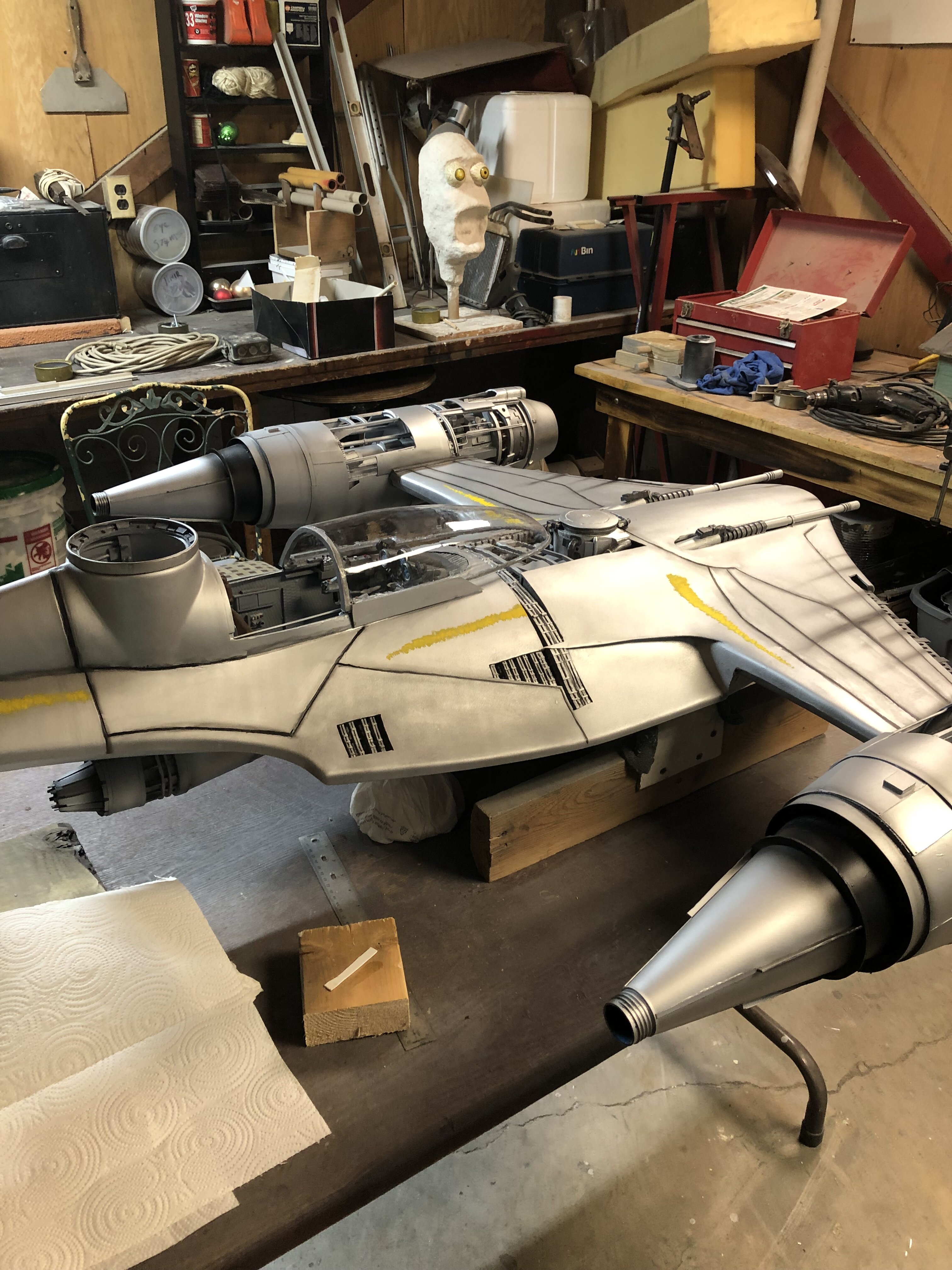 Store Display naboo star fighter converison into Mando's new ship yep 1 ...