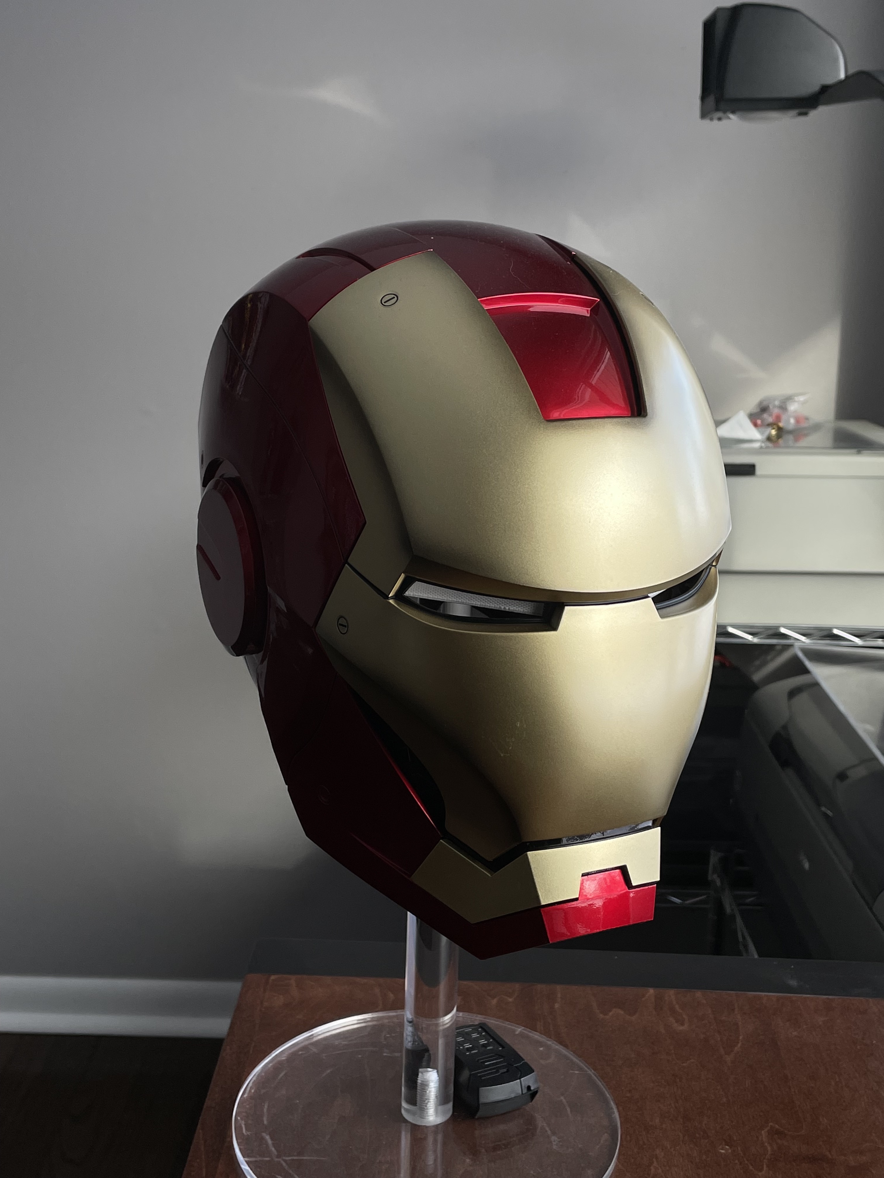 Iron Man helmet GOLD repaint with metallic finish. RPF Costume