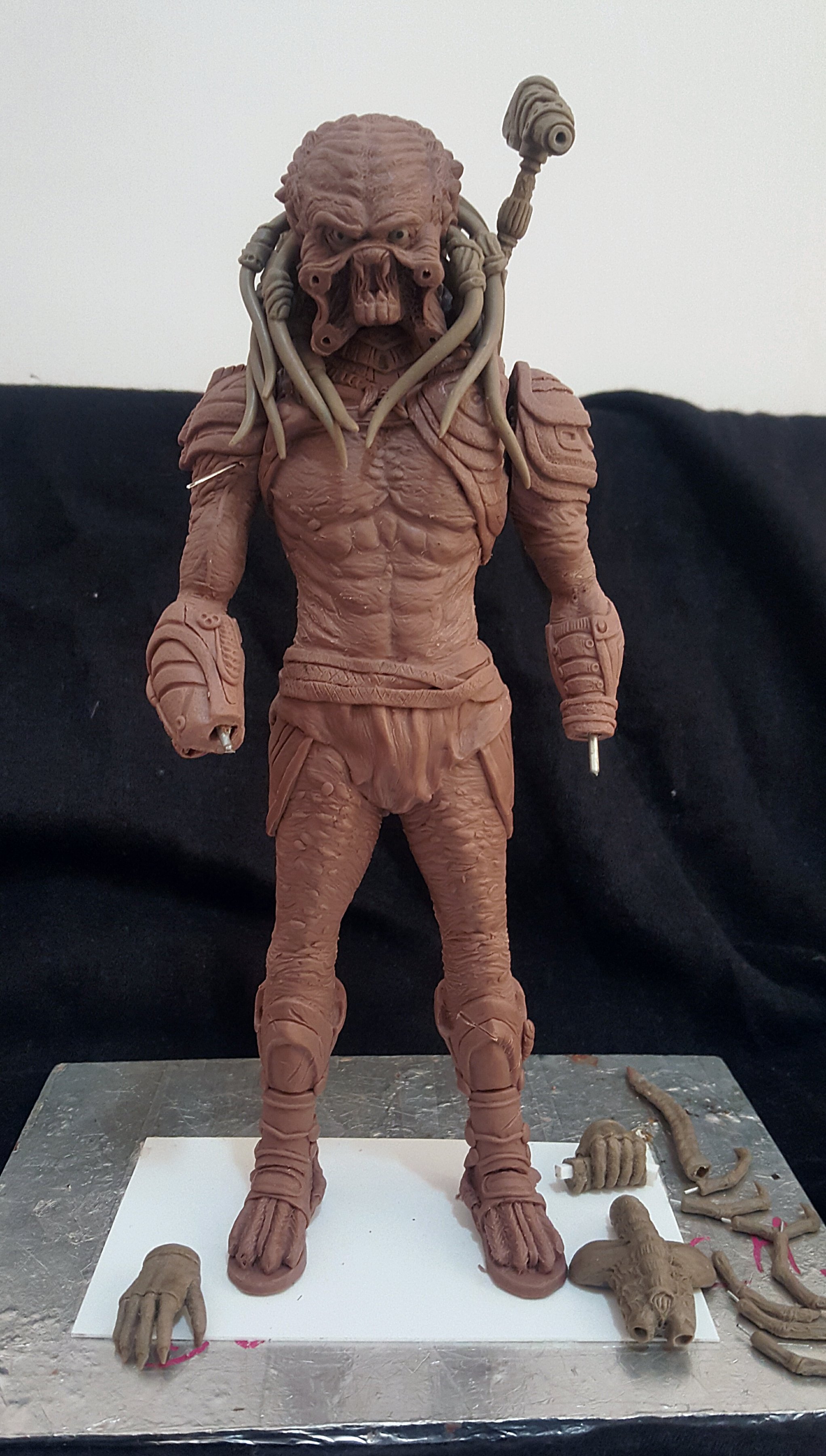 W.i.p 1/10 Predator in monster clay  RPF Costume and Prop Maker Community