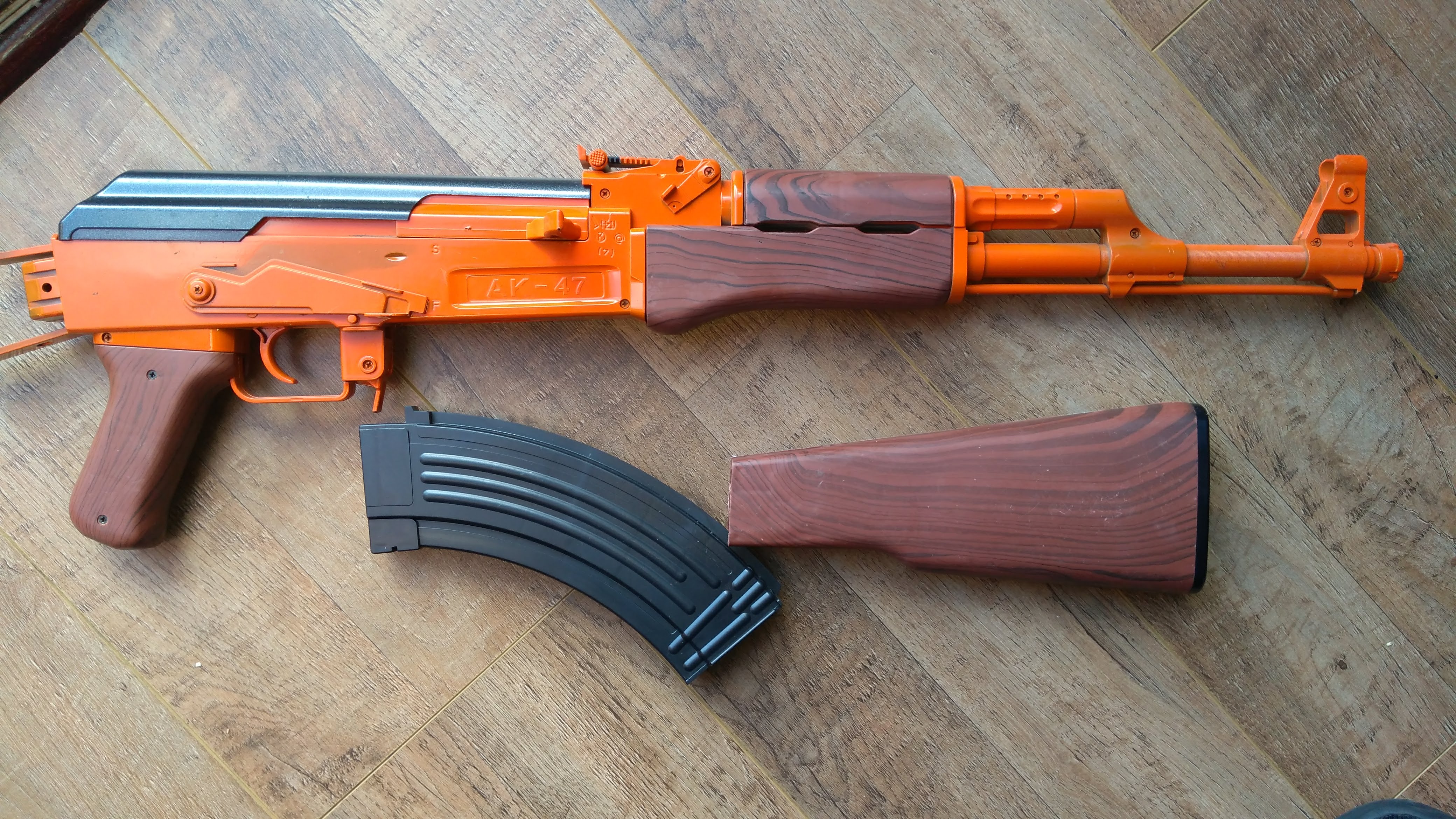 Post Apocalyptic Ak 47 Airsoft Rifle Re Paint Tutorial Pic
