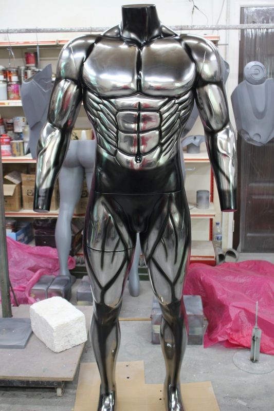 Limited Run - MAN OF STEEL SUIT and DISPLAY . Finished Mannequin