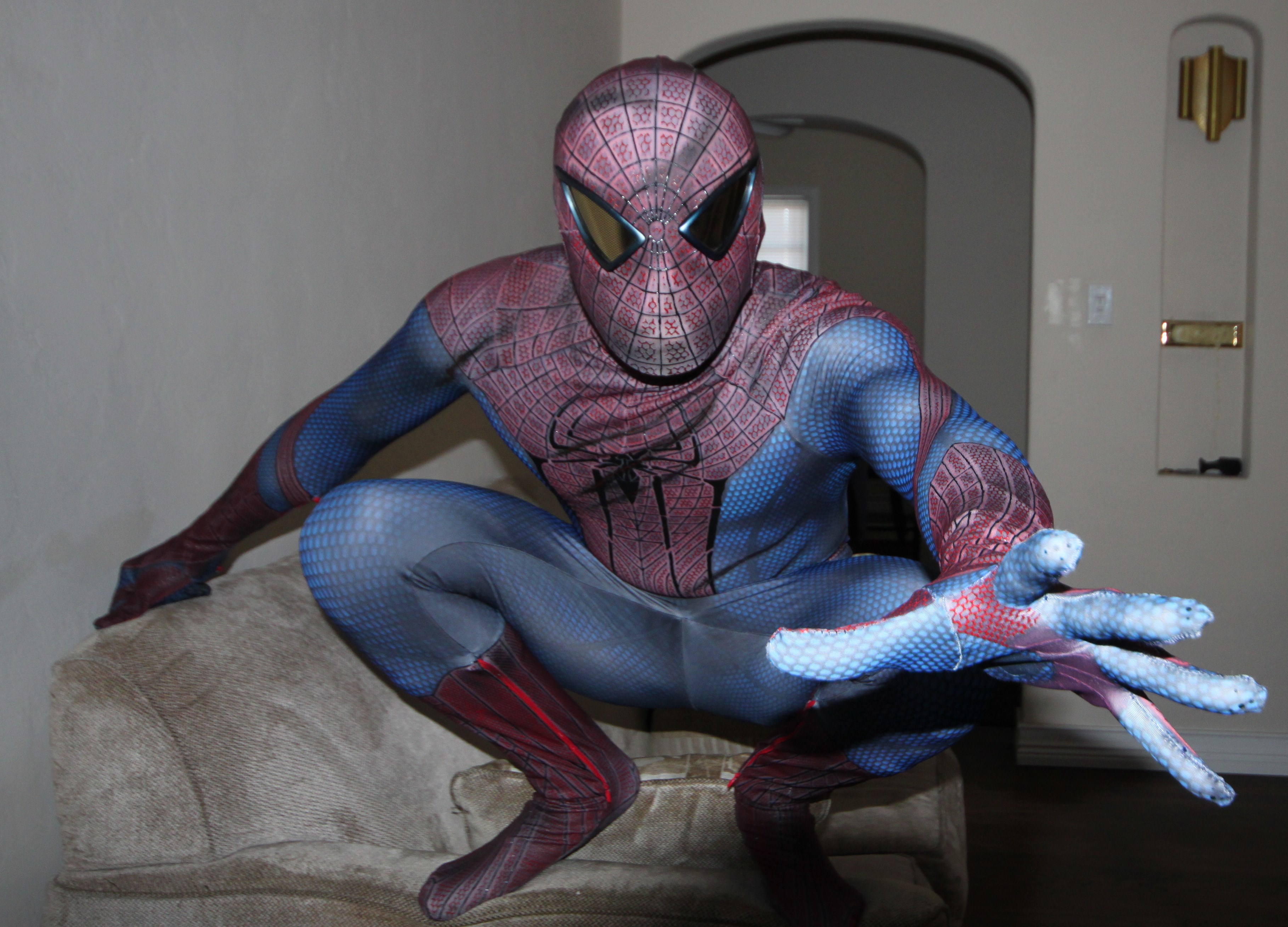 My Amazing Spider Man suit battle damaged RPF Costume and Prop