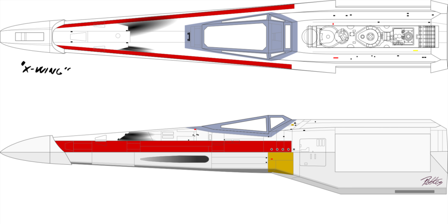 X wing чертеж