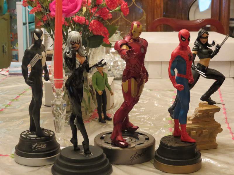 All 5 statues signed by Stan Lee @ Mike Carbos Comicbook Marketplace