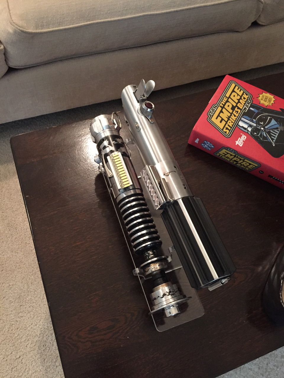 Anakin Starkiller Unibody V2 from 2017, alongside a Romans ANH Graflex.