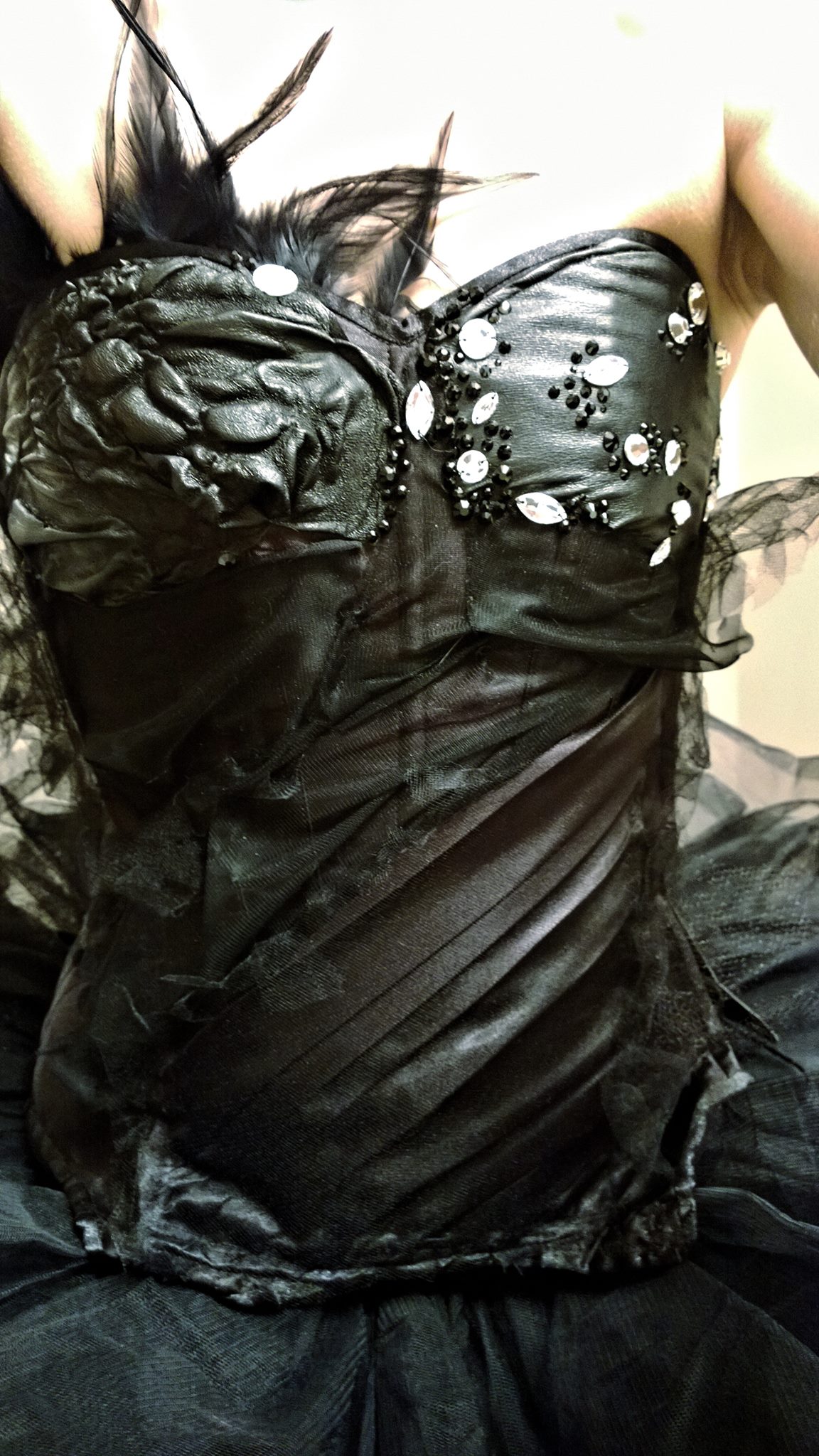 Black Swan costume made by me. WIP photo also by me.