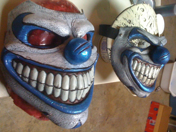 Blacktooth Creations Clown V1 and V2, masks sculpt & cast by Ryan Swaney, paint by Nivek Murphy