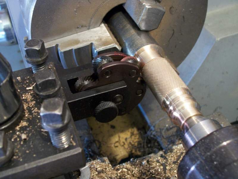 Brass Grip In Lathe