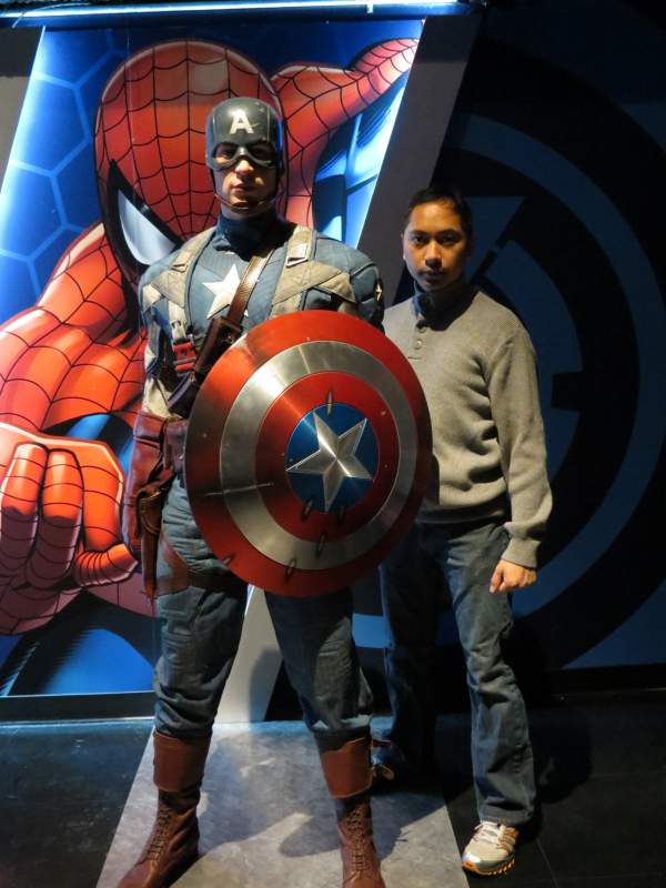 Captain America @ tussauds. right before the marvel 4d movie