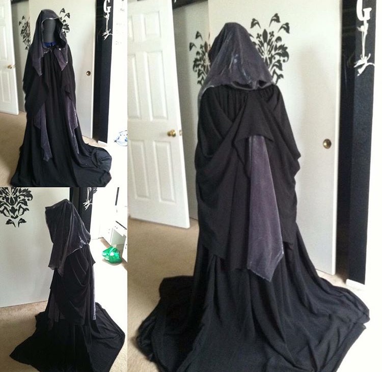 Cloak fabric draping practice