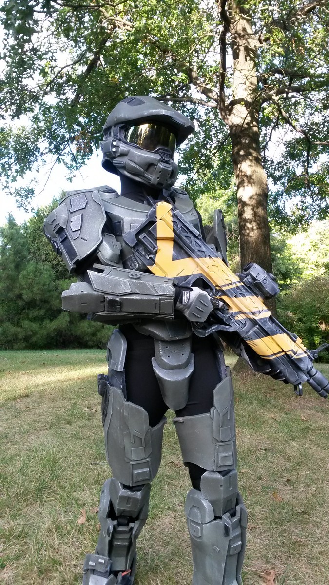 Halo 4 Master Chief and Warrior 2013 Halloween Costume Contest Entry-2