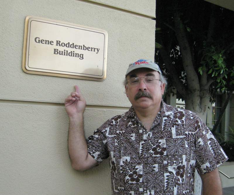 Me working at Paramount Studios visiting the Roddenberry building