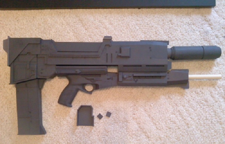 Morganthirteen made this Terminator 40 watt plasma rifle