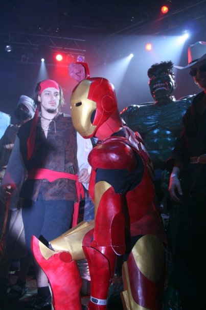 my first attempt at Iron Man, This costume cost me roughly $30 to make and was built just before the release of the first movie.