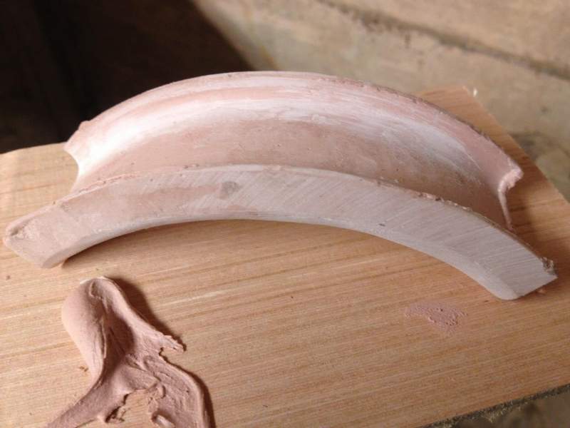 Raw casting of Bondo semi-dressed.