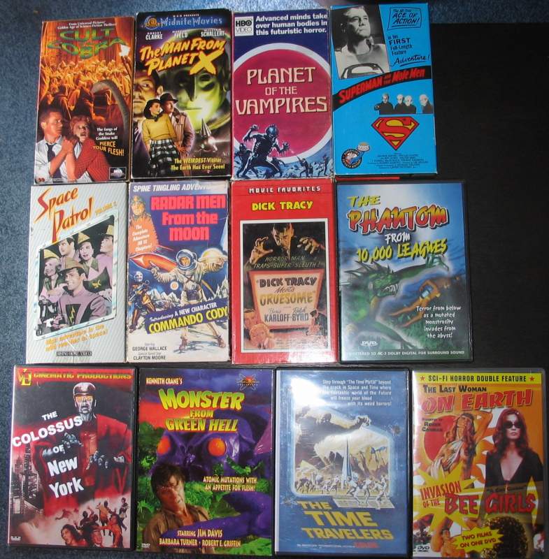 Some of my B-Movie collection from drive-in days favorites