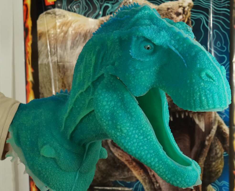 T-Rex Silicone Puppet 3/4 First Pull | RPF Costume and Prop Maker Community