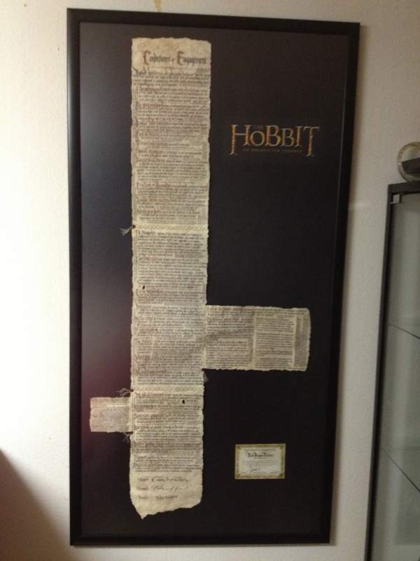 The Hobbit - The Contract of Bilbo Baggins by Weta