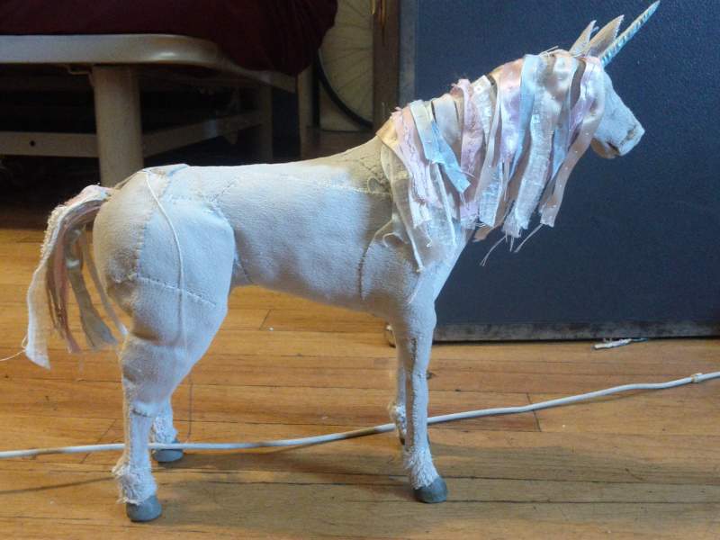 Unicorn stop-motion puppet I designed and built.