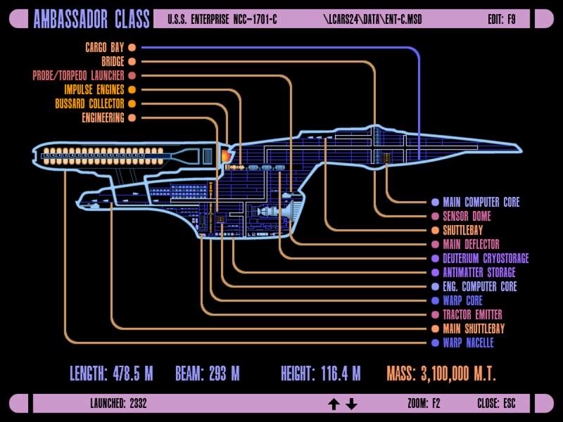 USS Enterprise C Ambassidor Class